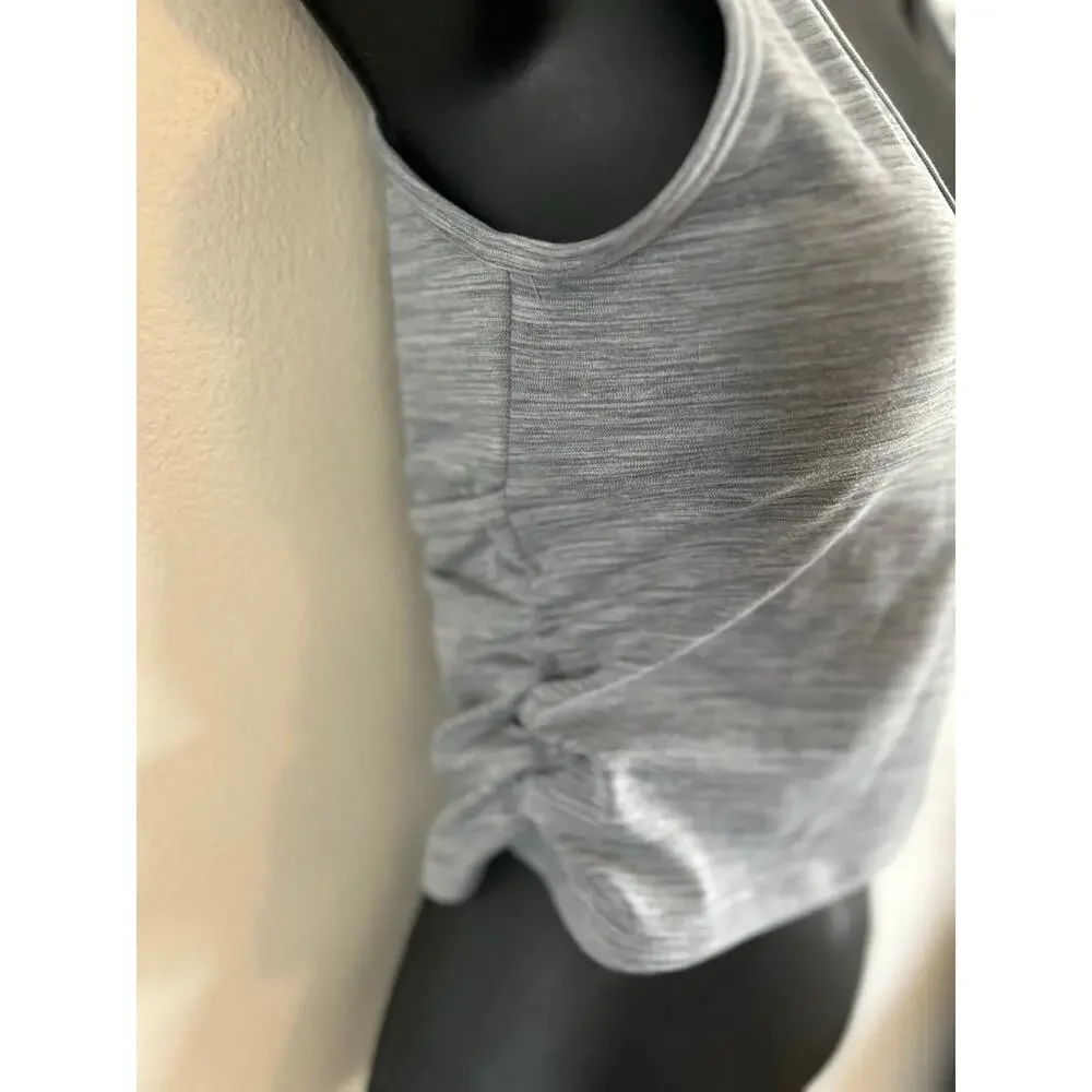 Victoria’s Secret PINK Gray Heathered Sports Bra Longline Tank Size Small